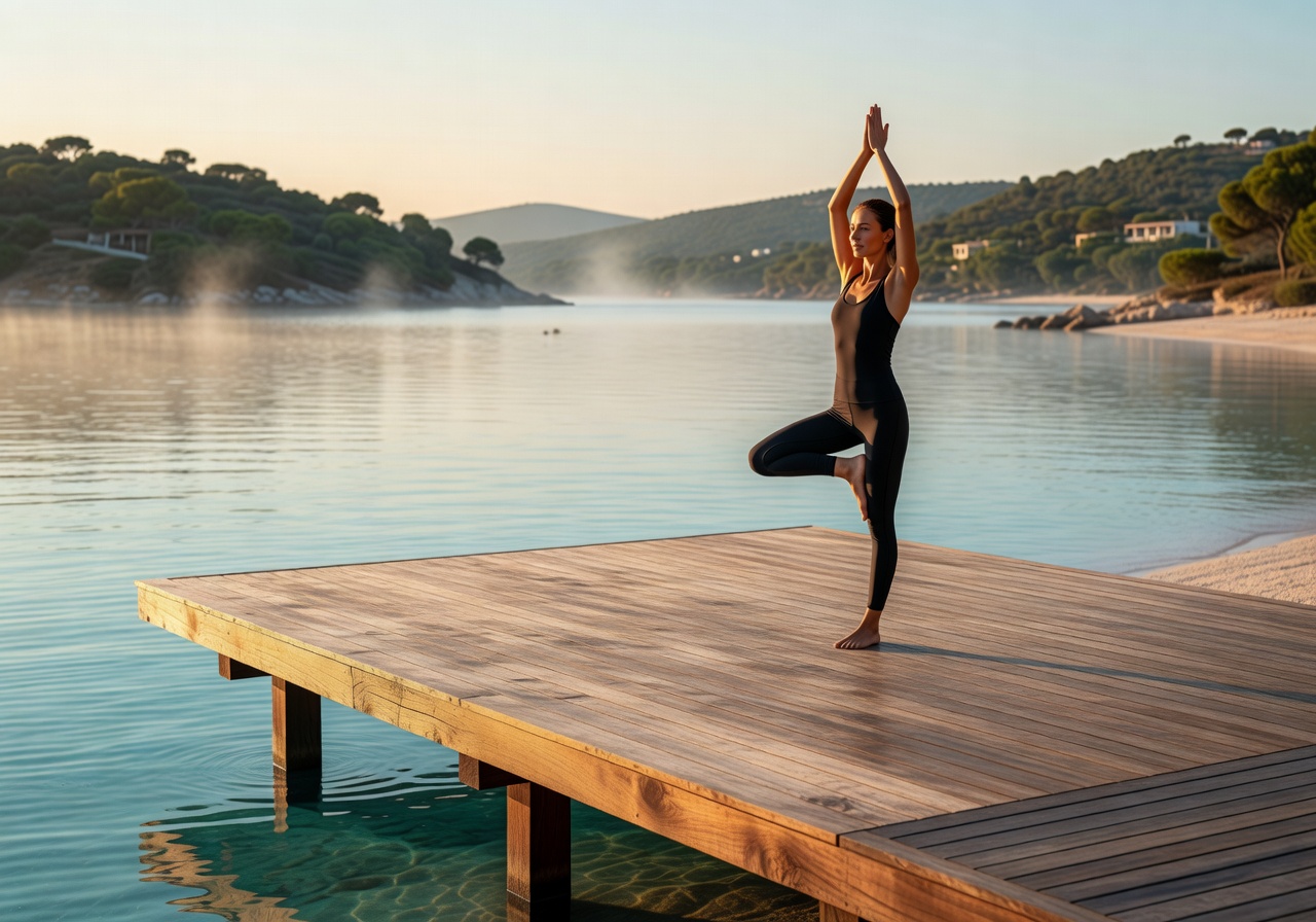 Corinthia wellness yoga deck