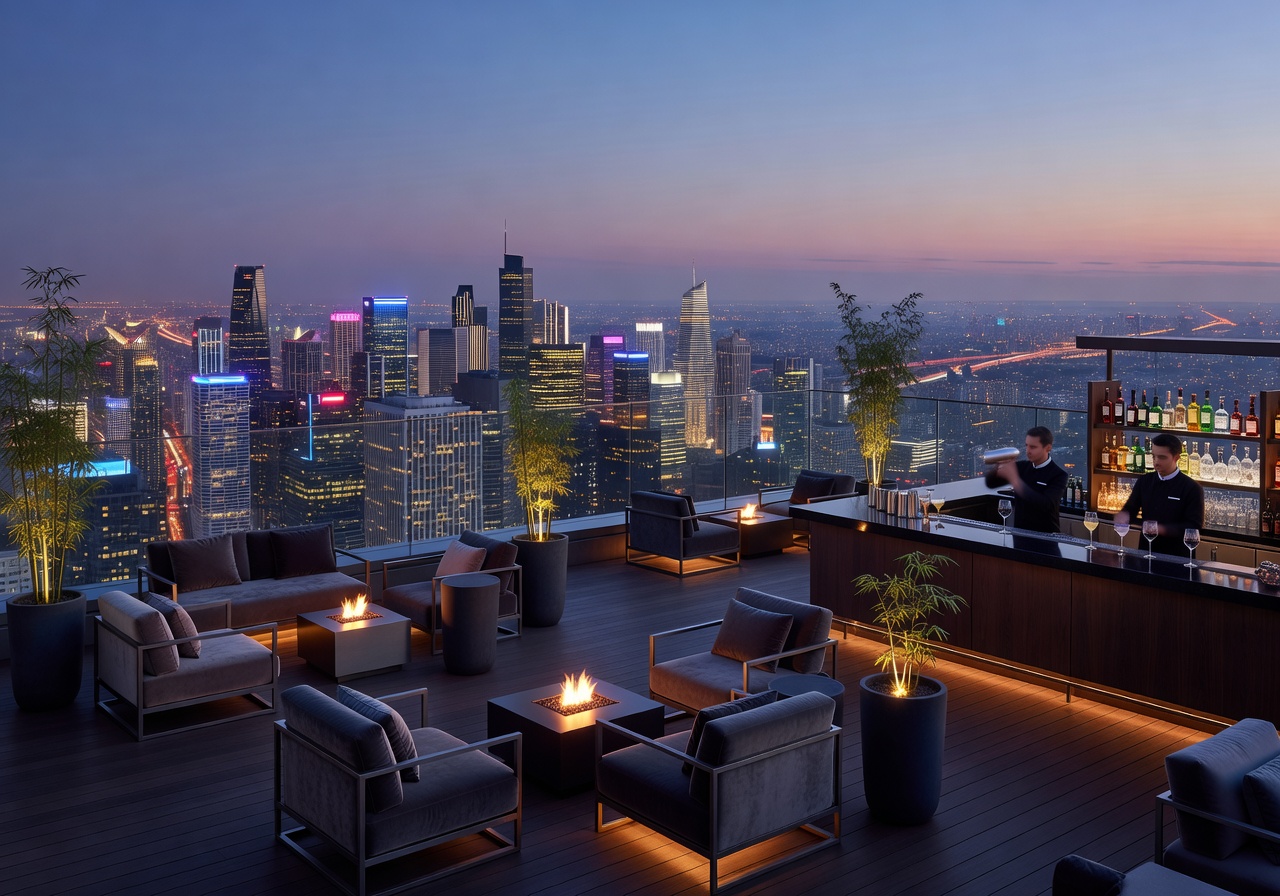 InterContinental rooftop sky lounge