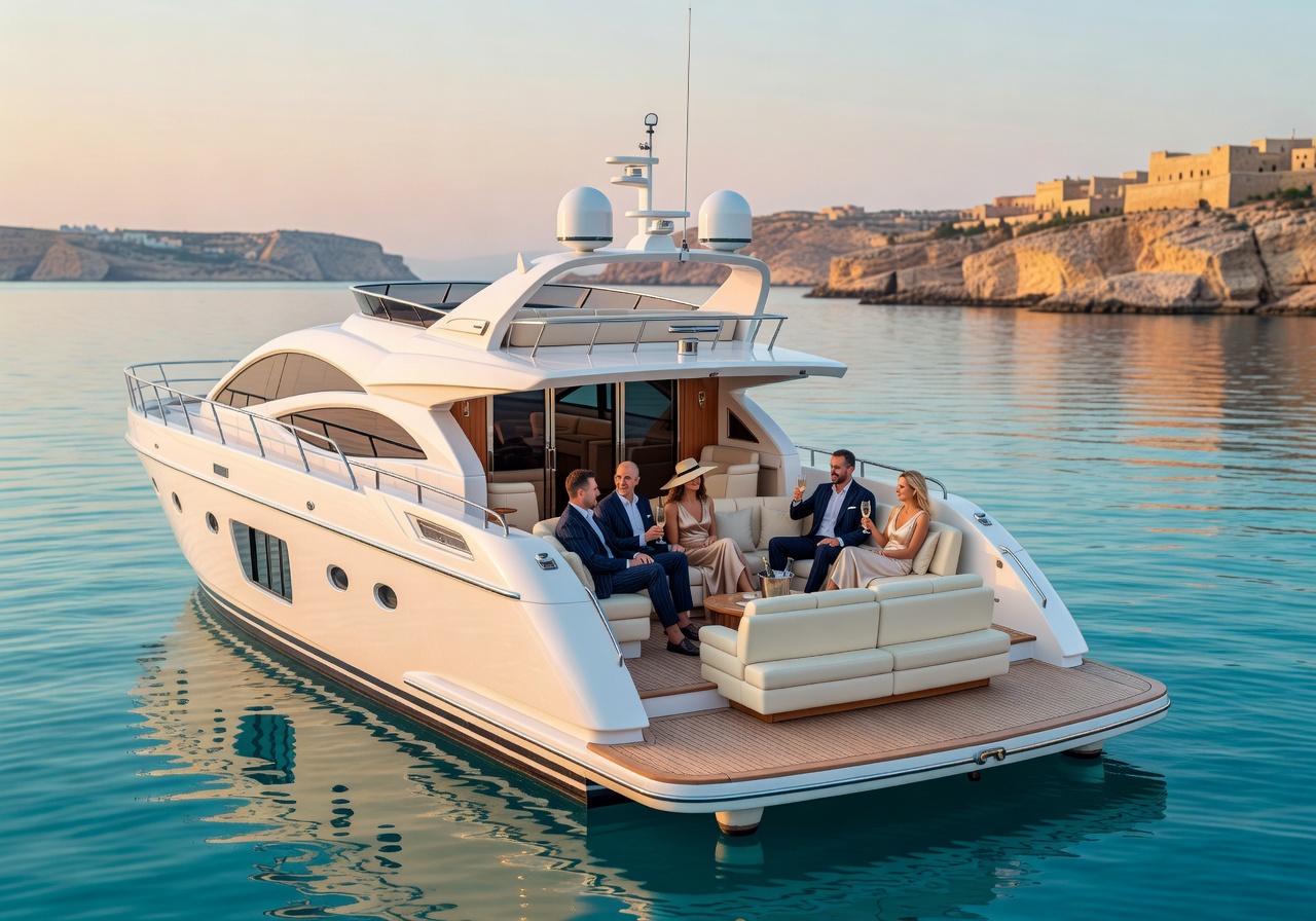 Luxury yacht private VIP experience Malta